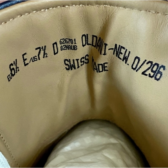 Bally | Oldani Men's Navy High-Top Leather Sneakers - Picture 7 of 10